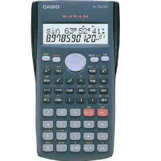 Casio FX 350MS ,Statistics   Fraction calculator , Button type battery / 240 Functions / Dot Matrix / 2 Line Display / 10+2 Digits / Plastic Keys 