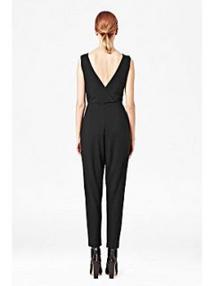 French Connection Marie jumpsuit sleeveless v neck Black