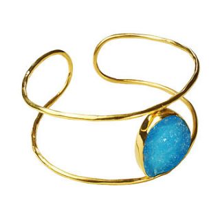 bex bangle gold and smithsonite by flora bee