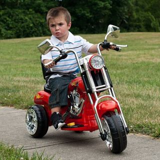 Lil' Rider Red Rocking Three Wheel Chopper Motorcycle