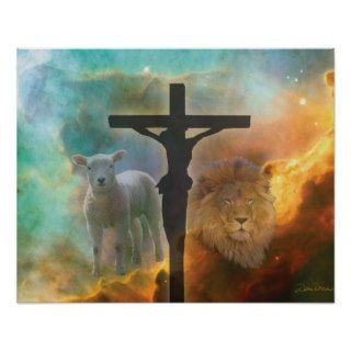 Jesus Christ, the Lion and the Lamb Print