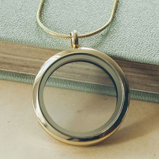 gold memories locket by milly's cottage