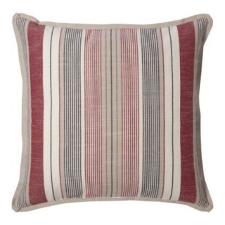 Threshold™ Striped Toss Pillow   Red (18x18)