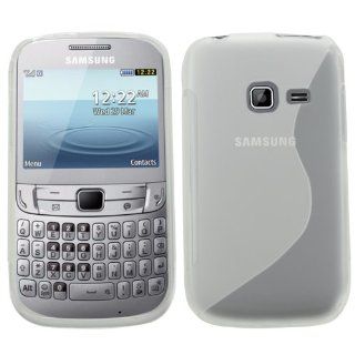 SAMRICK   Samsung S3570 Ch@t Chat 357   'S' Wave Hydro Gel Protective Case   Clear Transparent 