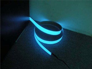 GrayBean 3ft Blue Neon Glowing Strobing Electroluminescent Robbin(El Tape/belt)   String Lights