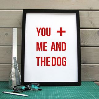 'you and me and…' print by heidi nicole