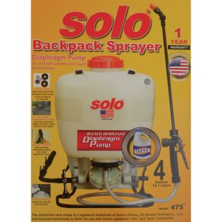Solo Diaphragm Backpack Sprayer — 4-Gallon, 60 PSI, Model# 475-B  Portable Sprayers