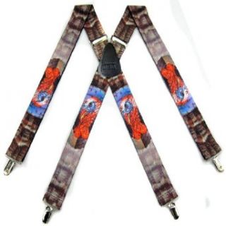 SUS 366 WLTK   Turkey Novelty Themed X BACK Suspenders Apparel Suspenders Clothing