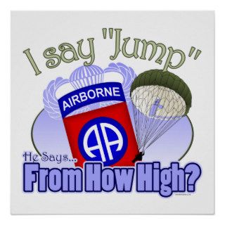 I Say Jump [82nd Airborne] Poster