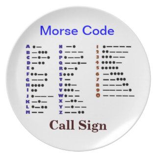 Morse Code Plate   Customize Call Sign