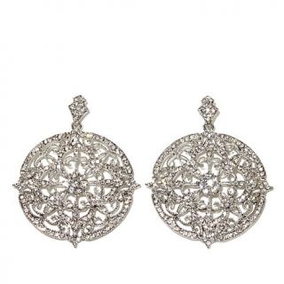 Real Collectibles by Adrienne® "Woven Lace" Jeweled Crystal Filigree Drop E