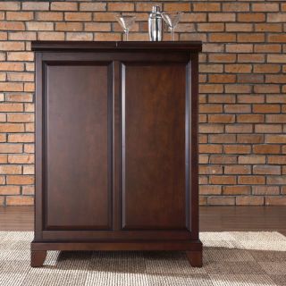 Expandable bar cabinet Newport collection Hand rubbed multi step
