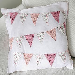 bunting cushion by pippins gift company