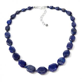 Jay King Graduated Lapis Beaded Sterling Silver 19 1/4" Necklace