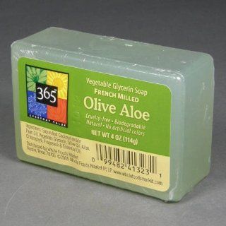 365 Brand Olive Aloe Natural Glycerin Soap 4 oz, SP13 