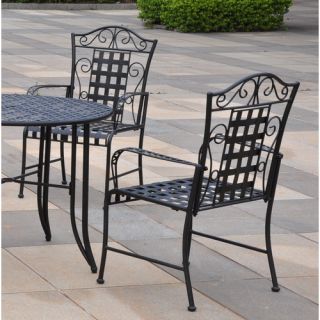 Mandalay 5 Piece Outdoor Iron Patio Dining Set