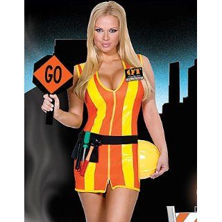 QT Construction   Women's Sexy Construction Worker Halloween Costumes Uniforms Clothing