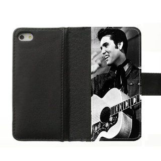 Customize Elvis Presley Diary Leather Case for Iphone 5/5s Cell Phones & Accessories