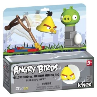 KNEX Angry Birds Yellow Bird vs Medium Pig
