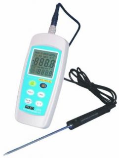 Reed C 370 RTD Digital Thermometer with Platinum Resistor Probe,  100 to 500 Degrees C,  148 to 572 Degrees F, Accuracy of + or   0.1% of Reading Plus 0.4 Degrees C Science Lab Digital Thermometers