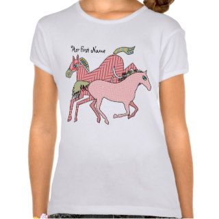 Herringbone Horses (Personalized) Tees