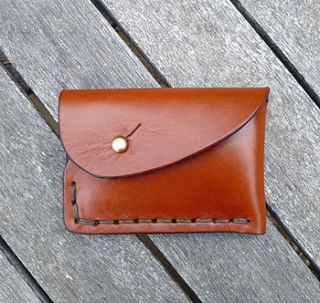 hand stitched credit/business card wallet by pob designs