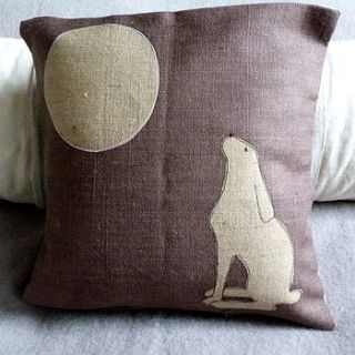 moon gazing hare cushion by helkatdesign