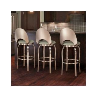 Trica Champagne Swivel Bar Stool