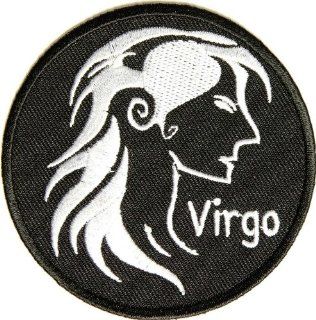 Virgo Patch, 3 inch, small embroidered iron on Zodiac sign patch