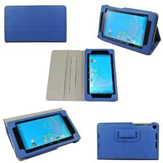 VSTN Google Nexus 7 II, Nexus 7 FHD 2nd Generation Ultra Thin Stand PU Leather Cover Case with Hand Strap & SD Card Holder (For Google Nexus 7 FHD 2nd gen, Blue) Computers & Accessories
