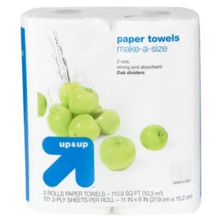 up & up®   2ct Make a Size Paper Towels