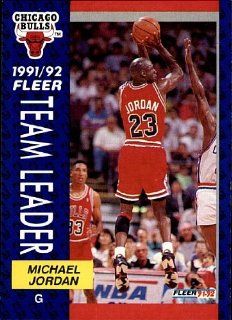 1992 Fleer   Team Leader   Michael Jordan   Chicago Bulls   Card 375 Sports & Outdoors