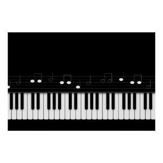 Piano keyboard poster