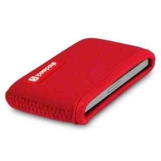IPHONE 4 / IPHONE 4G RED HORIZONTAL NEOPRENE SLEEVE / POUCH / CASE / COVER BY SHOCKSOCK (LUXURY RED INTERIOR) Cell Phones & Accessories