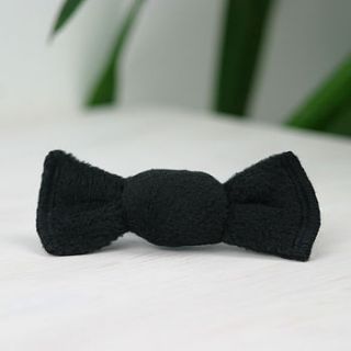 handcrafted organic catnip bow tie toy by ecokitty