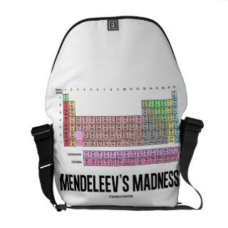 Mendeleev's Madness (Periodic Table Of Elements) Commuter Bags
