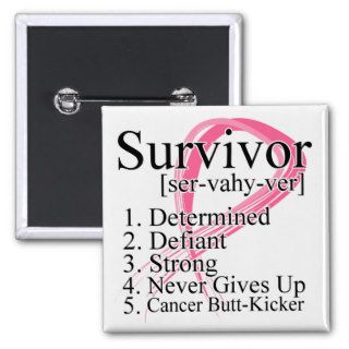 Survivor Definition   Breast Cancer Pins