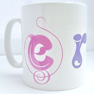 personalised name ceramic mug by flaming imp