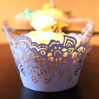 indulgence laser cut cupcake wraps pack by intricate home
