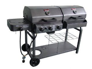 King Griller by Char Griller 5252 Double Play Gas and Charcoal Grill (Discontinued by Manufacturer)  Freestanding Grills  Patio, Lawn & Garden
