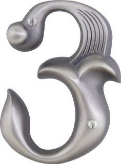 Atlas Homewares AN3 P 5 Inch Alhambra House Number 3, Pewter    