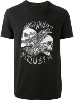 Alexander Mcqueen Skull Print T shirt   Dell'oglio