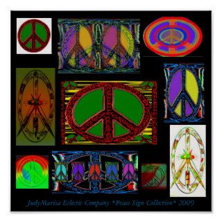 JudyMarisa Eclectic Co.Peace Sign Collection 2009 Poster