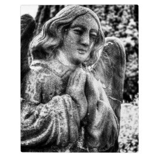 Praying Stone Angel Plaque
