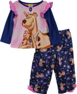 Scooby Doo "Cute" Young Girls Blue Pajama Set Size 4 6X (4) Pants Pajamas Sets Clothing