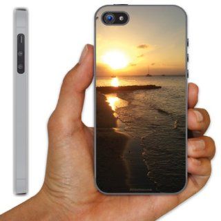 iPhone 5 Case   Cayman Islands   Boats at Sunset   Clear Protective Hard Case Cell Phones & Accessories