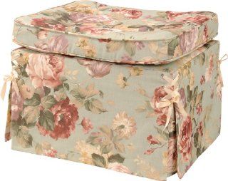 Shop Jennifer Taylor Chesapeake Curved Pillow Top Ottoman, Multi Sage Green at the  Furniture Store