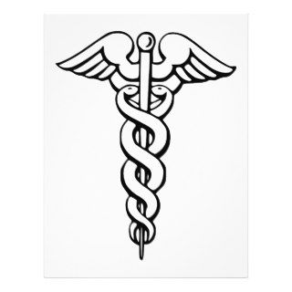 Caduceus Medical Symbol Full Color Flyer