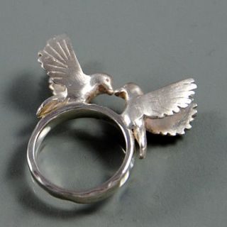 silver bird ring by alice stewart