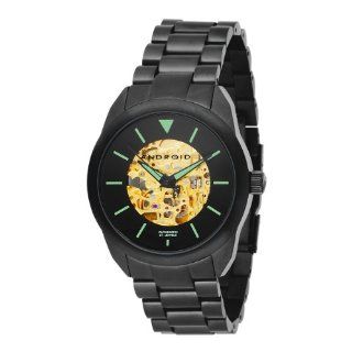 Android Men's AD392BKG Savant Skeleton Automatic Gold Tone Dial Watch Watches